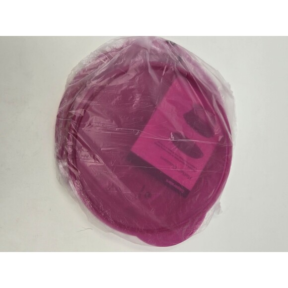 NOS VINTAGE TUPPERWARE FLATOUT! CONTAINER BOWL LID FUSCHIA & PURPLE MEDIUM SMALL - Picture 5 of 16
